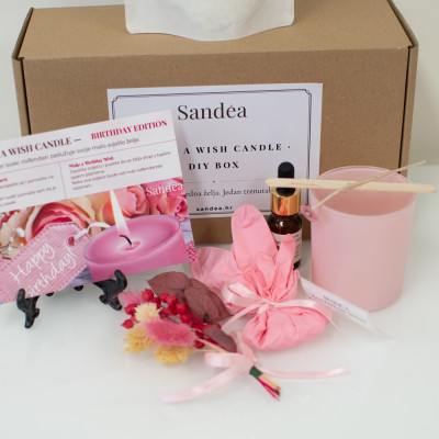 MAKE A WISH CANDLE - BIRTHDAY DIY SET Sandéa - 3 - Poklonite nešto što traje duže od cvijeća i slađe je od torte — poklonite is