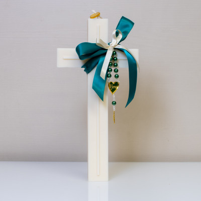 Svjetlo vjere – vjerska svijeća u obliku križa - 4 - Svijeća Svjetlo vjere izrađena je kao snažan simbol vjere, nade i duhovne