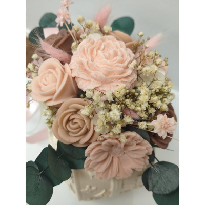 SANDEA Blush Bloom Bag Sandéa - 2 - SANDEA Blush Bloom Bag – Spring Blossom je ručno izrađena dekorativna torbica od super gips SANDEA Blush Bloom Bag Sandéa - 2 - SANDEA Blush Bloom Bag – Spring Blossom je ručno izrađena dekorativna torbica od super gips