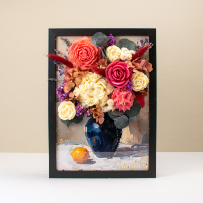 Bloom Art Frame – dekorativni okvir s cvjetovima od voska Sandéa - 1 - SANDEA Bloom Art Frame dekorativni je okvir koji spaja u