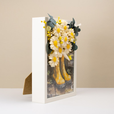 Spring Mood Frame – dekorativni okvir s cvjetovima od voska Sandéa - 2 - SANDEA Spring Mood Frame dekorativni je okvir koji don