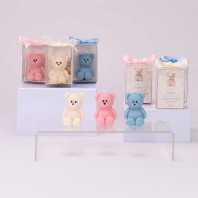 Tiny Teddy – zahvalnica za krštenje Sandéa - 2 - Tiny Teddy je mala svijeća u obliku medvjedića, osmišljena kao zahvalnica za g